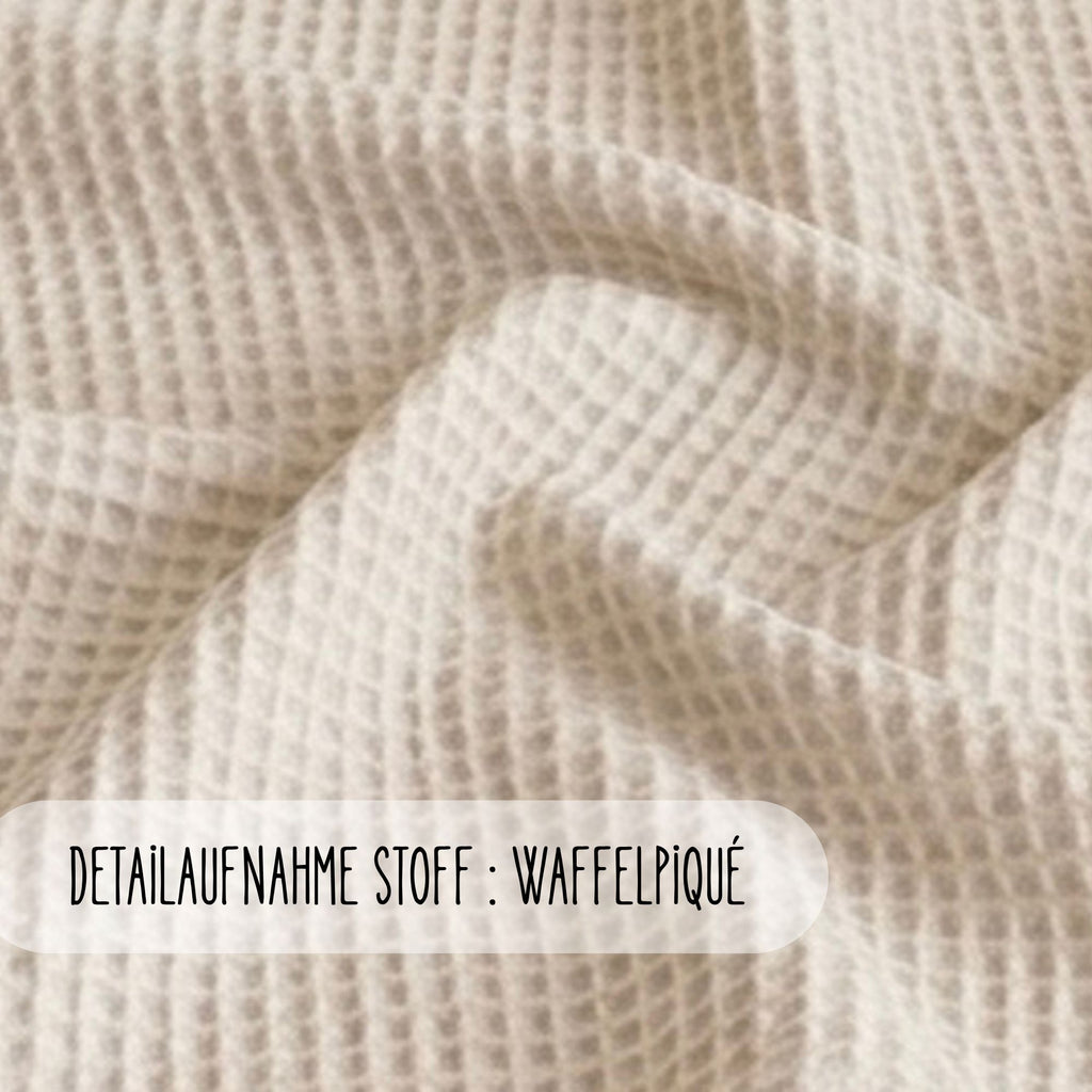 Wickelauflage 75x75 o. 85x75cm | Waffelpiqué beige