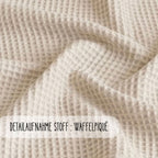 Wickelauflage 75x75 o. 85x75cm | Waffelpiqué beige