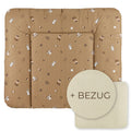 Wickelauflage abwaschbar mit Bezug | 72x85cm | Waldtiere