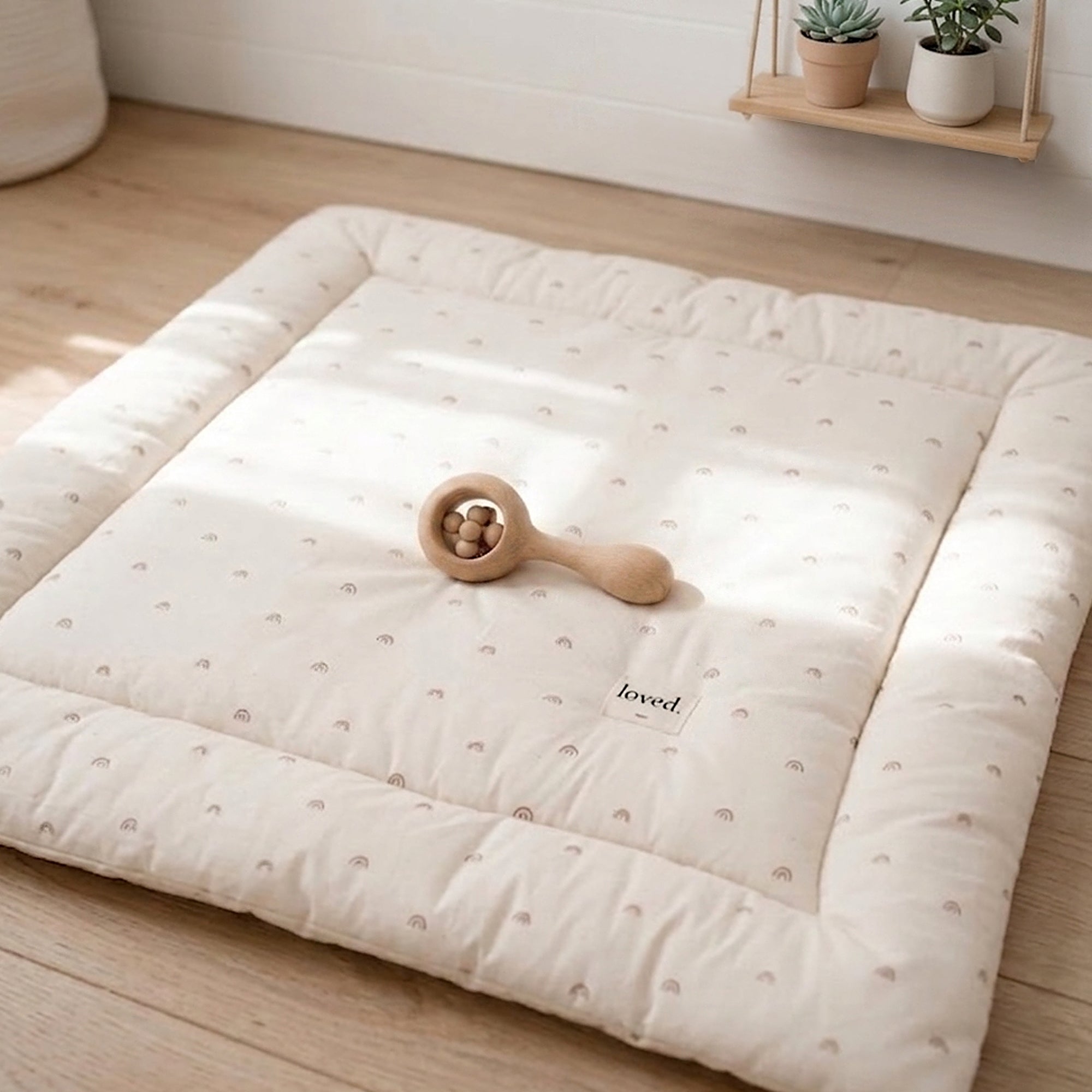 Baby Krabbeldecke 120x120 cm groß | Spielmatte für Babys
