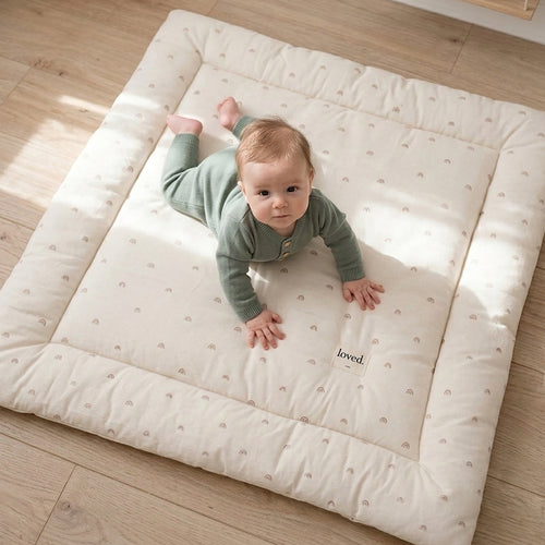 Baby Krabbeldecke 120x120 cm groß | Spielmatte für Babys